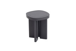 Hanah Home Mesa Auxiliar Gris 42x49x42 cm MDF Patas Madera